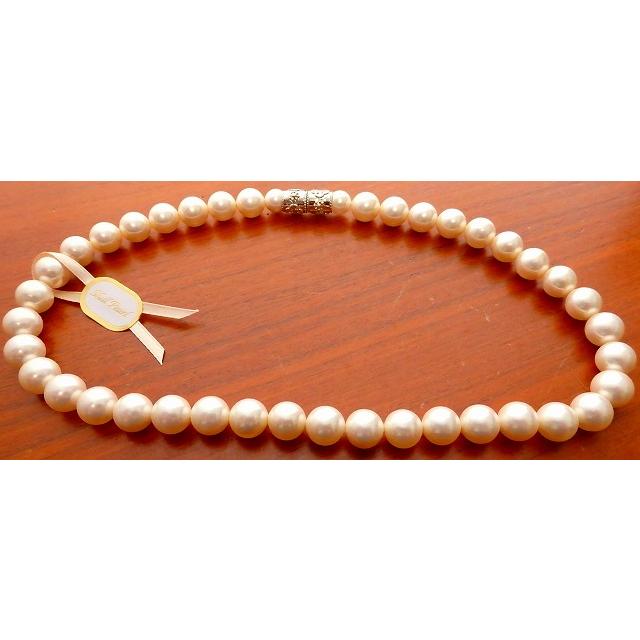 貝パールネックレス・イヤリングセット 10ミリ玉 42センチ ホワイト色 白色 日本製 シェルパール マグネット仕様 収納ケース付き 2点セット 貝パールネックレス・イヤリングセット 10ミリ玉 42センチ ホワイト色