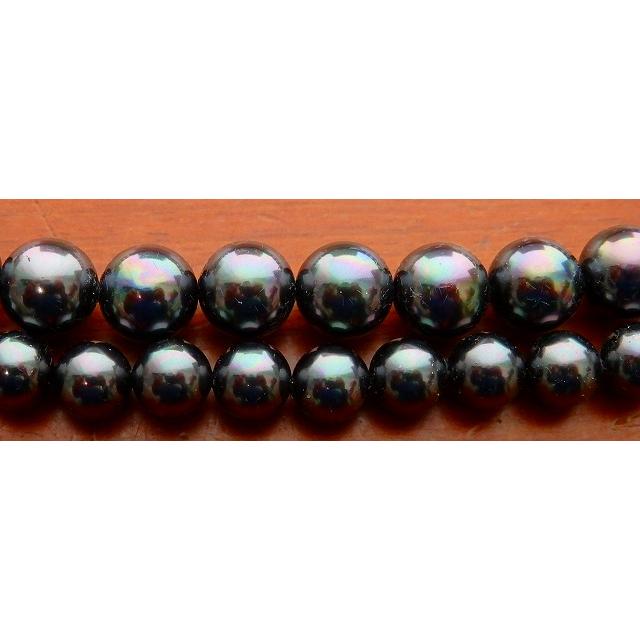 貝パールネックレス・イヤリングセット 10ミリ玉 42センチ