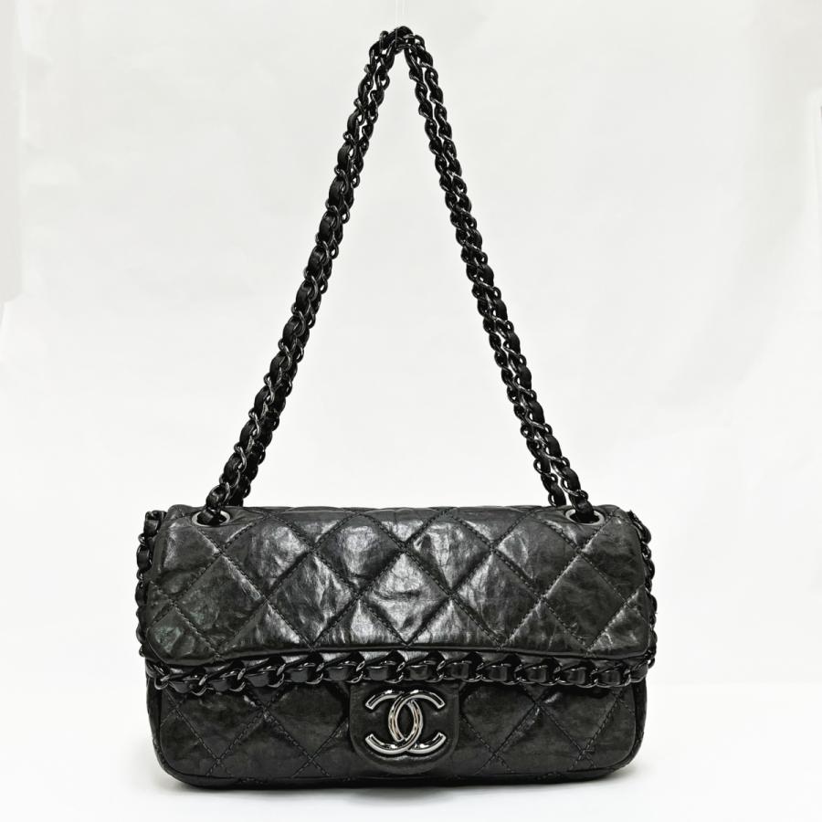 送料無料 中古 シャネル バッグ CHANEL マトラッセ チェーン 