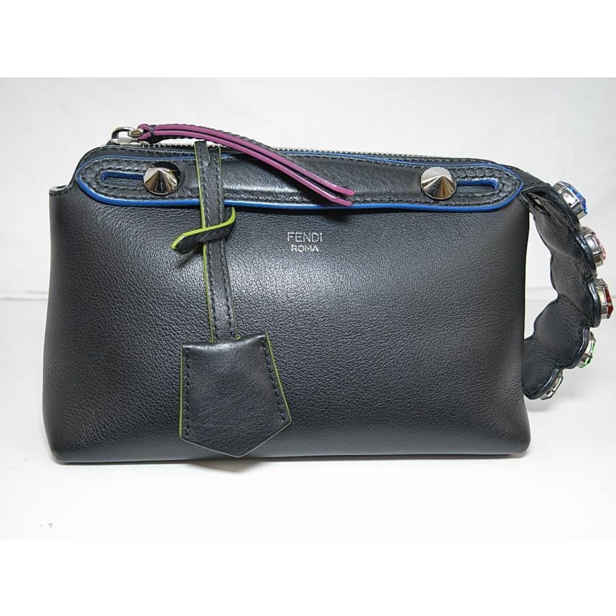 美品 フェンディ バッグ FENDI ミニ バイザウェイ ビジュー 2way 
