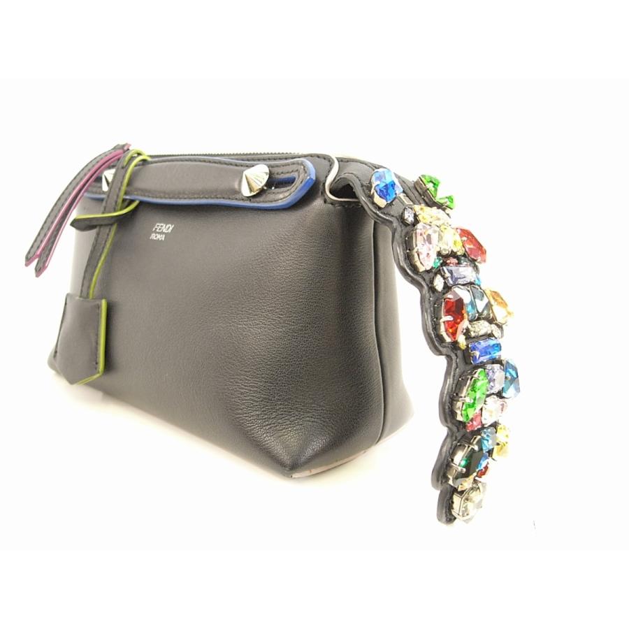 BY THE WAY 美品 フェンディ バッグ FENDI ミニ バイザウェイ ビジュー 