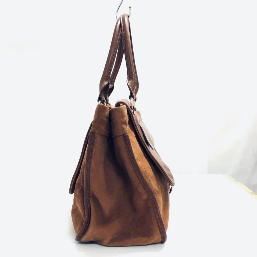 LONGCHAMP 中古 美品 ロンシャン ダッフルバッグ ヌバック レザー 