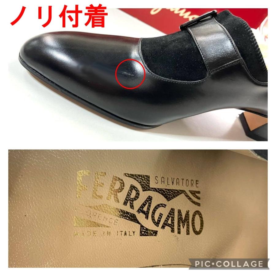 新品未使用 長期保管品 サルヴァトーレ フェラガモ Salvatore Ferragamo パンプス カーフレザー 5・1/2 23cm シューズ 靴 ブラック 148629｜brand-kirara｜09