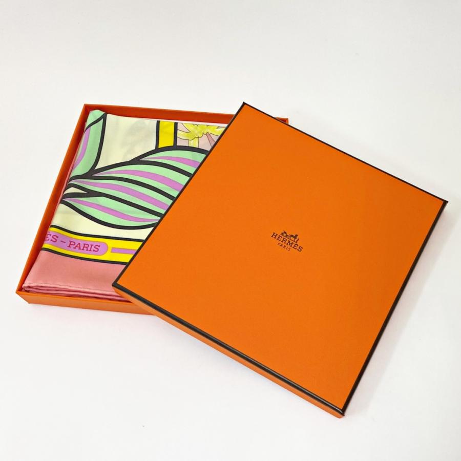 中古 エルメス スカーフ HERMES カレ65 カドリージュ QUADRIGE 馬柄 