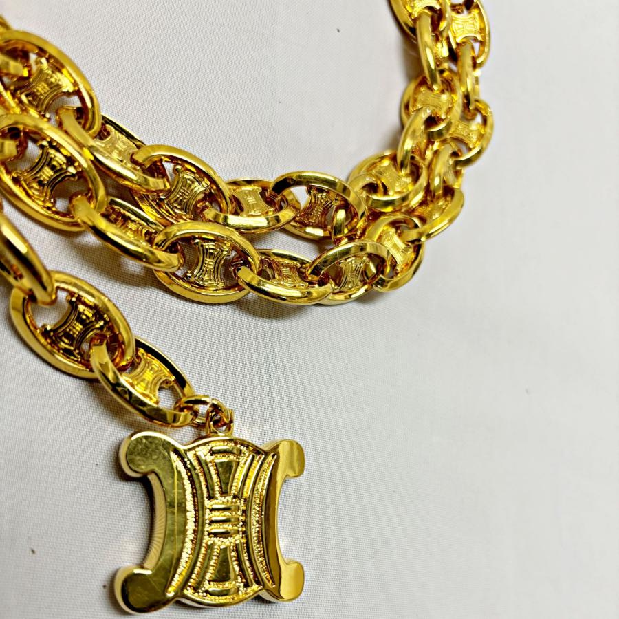 TRIOMPHE 【中古A】セリーヌ CELINE レディースベルト チェーン TRIOMPHE 【中古A】セリーヌ CELINE レディースベルト チェーン
