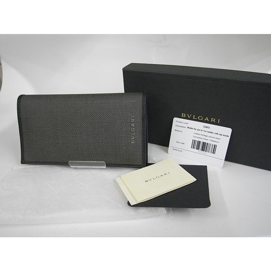 美品 BVLGARI ブルガリ ウィークエンド 二つ折り 長財布 32582-