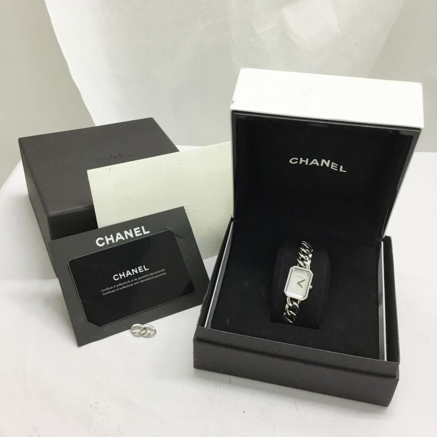 送料無料 中古A シャネル 時計 CHANEL プルミエール メタル チェーン H3253 ダイヤモンド ベゼル  ホワイトシェル 箱 保証書付 147864｜brand-kirara｜08