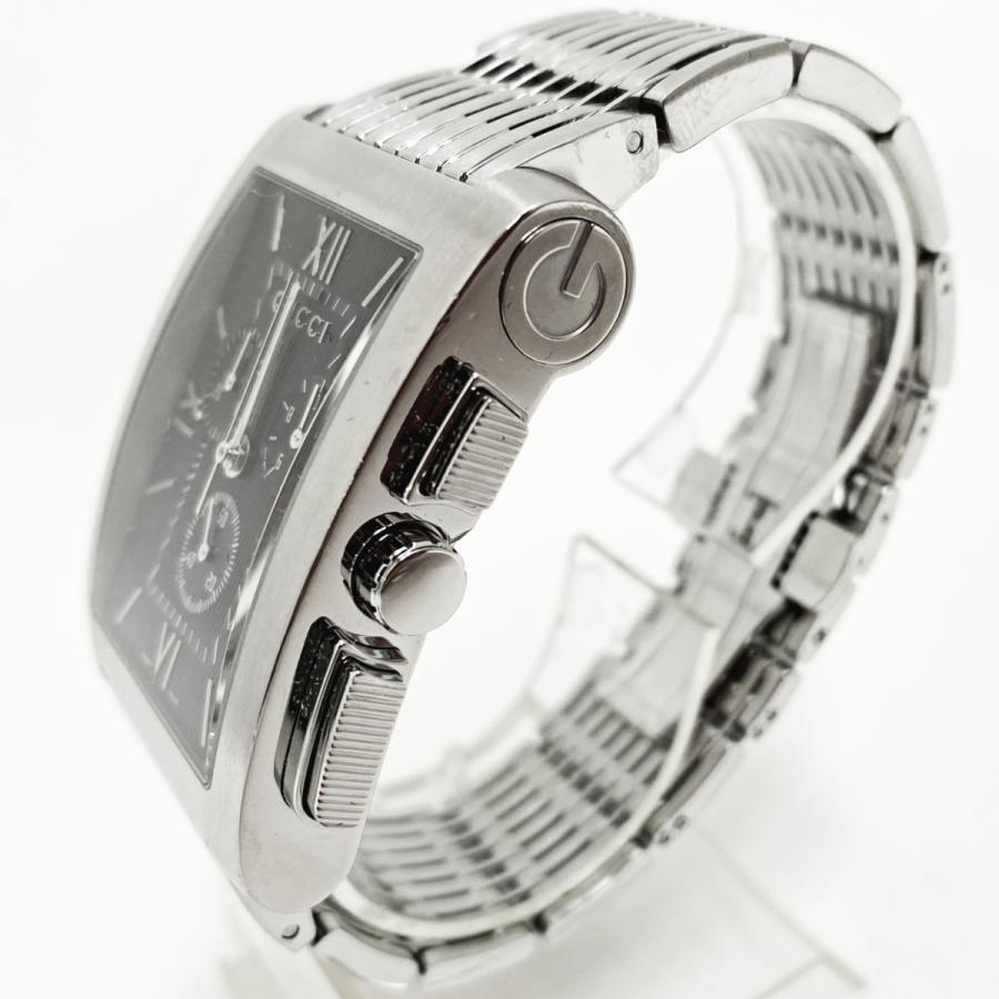 GUCCI 中古 グッチ 時計 8600M Gメトロ メンズ 腕時計 クオーツ 黒文字 