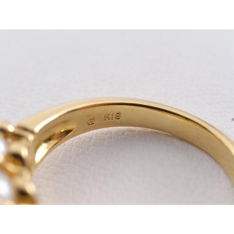 送料無料 美品 ミキモト MIKIMOTO ベビーパール 指輪 13P K18YG 送料無料 美品 ミキモト MIKIMOTO ベビーパール 指輪 13P K18YG