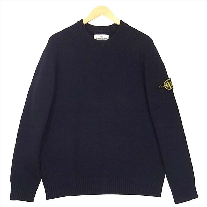 STONE ISLAND ウールナイロンニットネイビーLサイズ