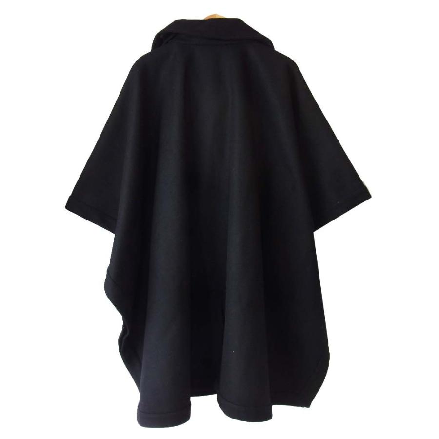 アナトミカ ANATOMICA ケープ ポンチョ コート ブラック系【美品 
