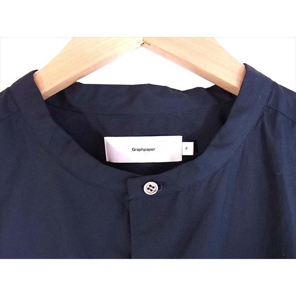 グラフペーパー GRAPHPAPER 極美品 19SS BROAD OVERSIZE BAND COLLAR  