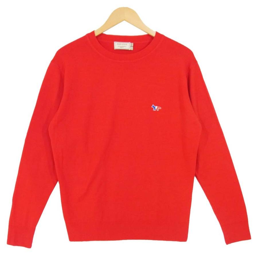 MAISON KITSUNE メゾンキツネ ウール ニット ワンポイント ウール100 