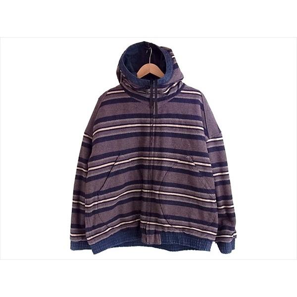 テンダーロイン TENDERLOIN REVERSIBLE HOODED JKT DENIM リバーシブル デニム フード ジャケット  インディゴブルー系 L【中古】