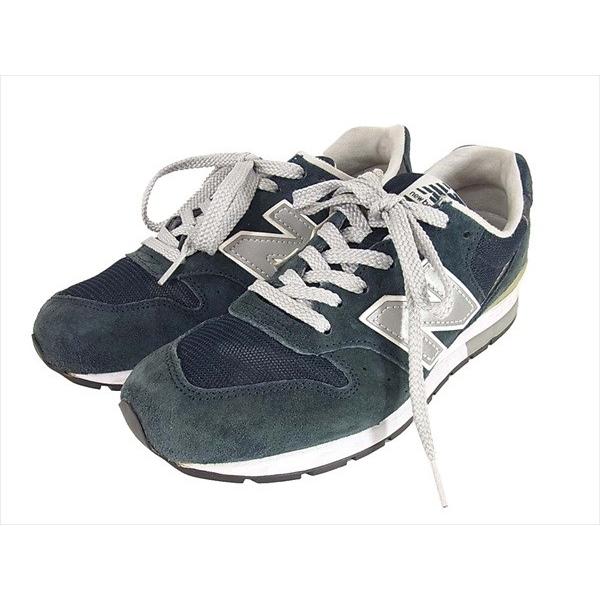 ニューバランス NEW BALANCE MRL996AN ロゴ スエード レディース スニーカー ネイビー系 24cm 【中古】｜brand-life｜02