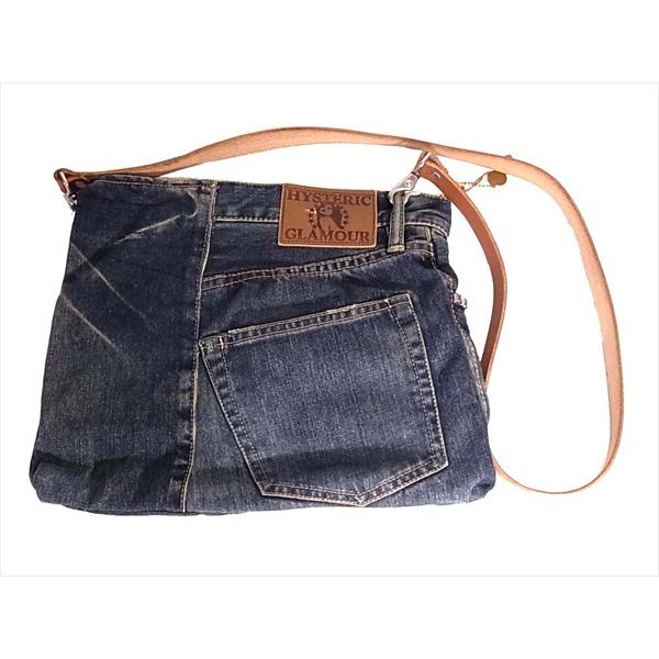 ヒステリックグラマーショルダーバッグデニムリメイククラッチバッグ