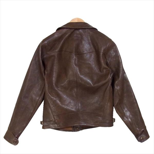 ダブルアールエル RRL 国内正規品 782507337011 WELLHOUSE JACKET ウェルハウス 山羊革 レザー ジャケット ブラウン系  XS 【中古】