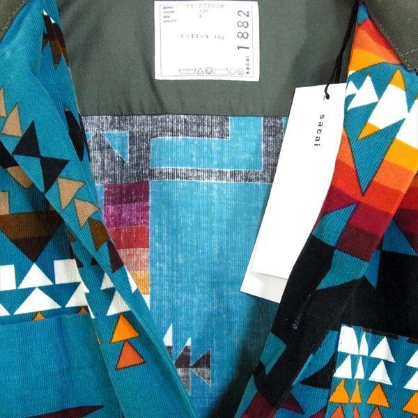 サカイ SACAI ペンドルトン PENDLTON 19-01882M 19SS ネイティブ柄  