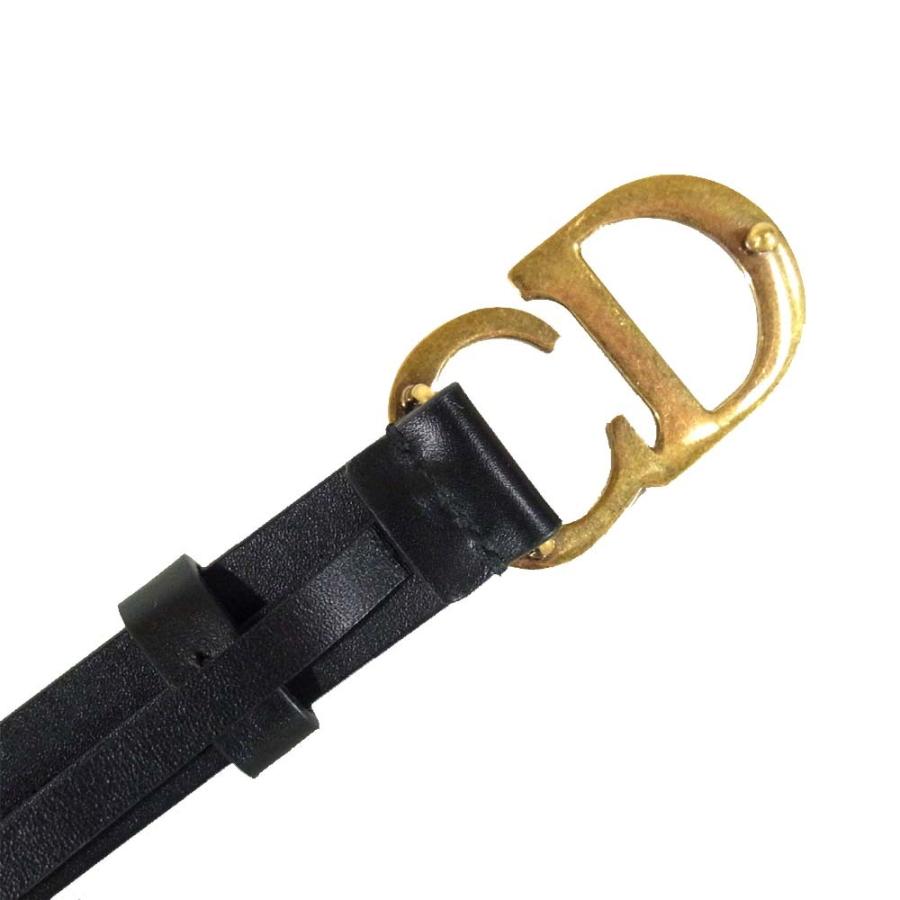 Christian Dior クリスチャンディオール Saddle Belt 80 ロゴ バックル  