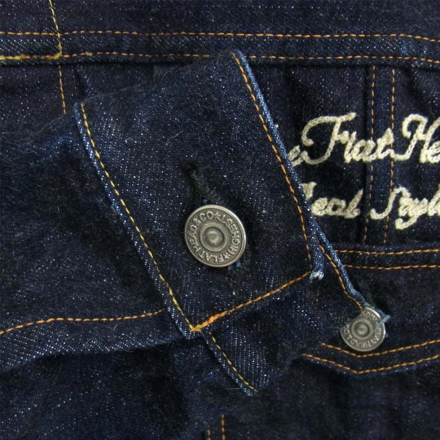 THE FLAT HEAD ザフラットヘッド 6006W 刺繍 デニム ジャケット 2nd 