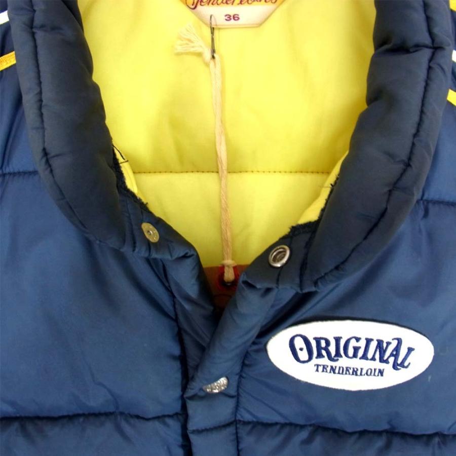 TENDERLOIN テンダーロイン TNRA VEST 中綿 ナイロン レーシング ベスト ジレ ネイビー系 XS【中古