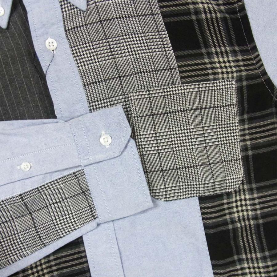 SOPHNET. ソフネット SOPH-202037 PATCH WORK B.D SHIRT パッチワーク 