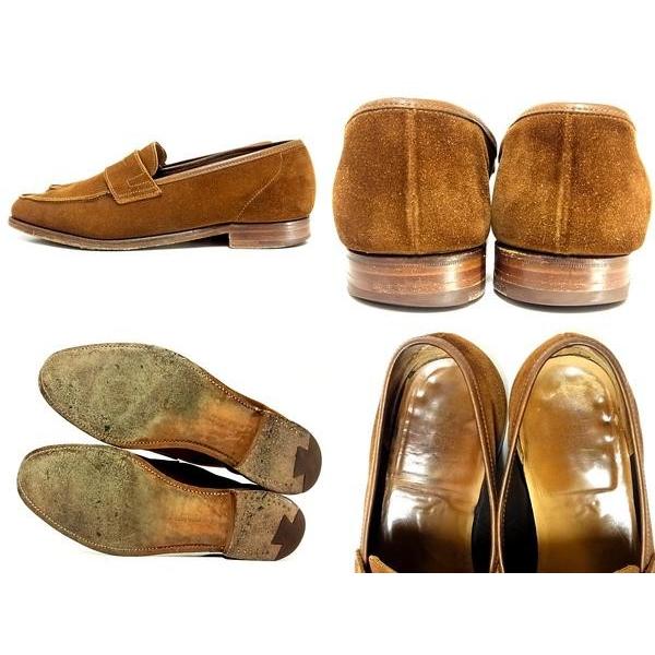 中古 CROCKETT&JONESクロケットジョーンズSELSEYローファー7E 