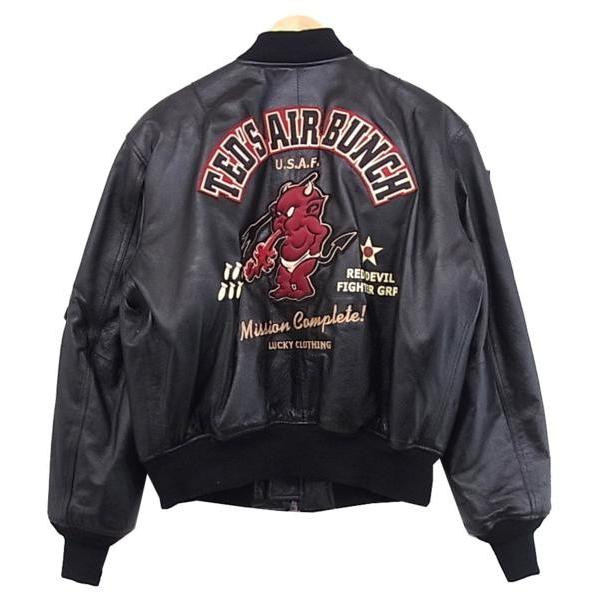 中古 TEDMANテッドマンピッグレザーMA-1フライトジャケット40 : 12-315 