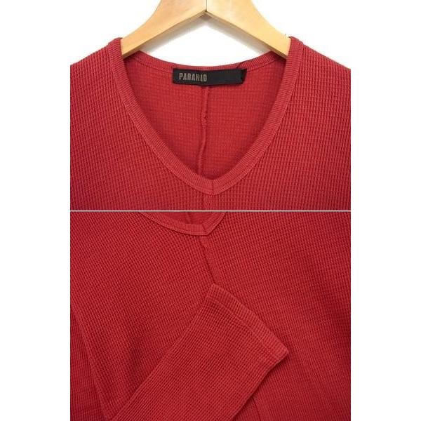 PARANOID 中古 美品 PARANOIDパラノイドWAFFLE THERMALサーマルTシャツ 