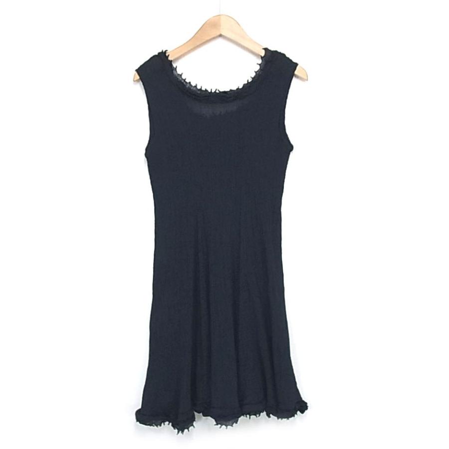 中古 美品 ISSEY MIYAKE Meイッセイミヤケシワ加工ワンピース : 15-614  