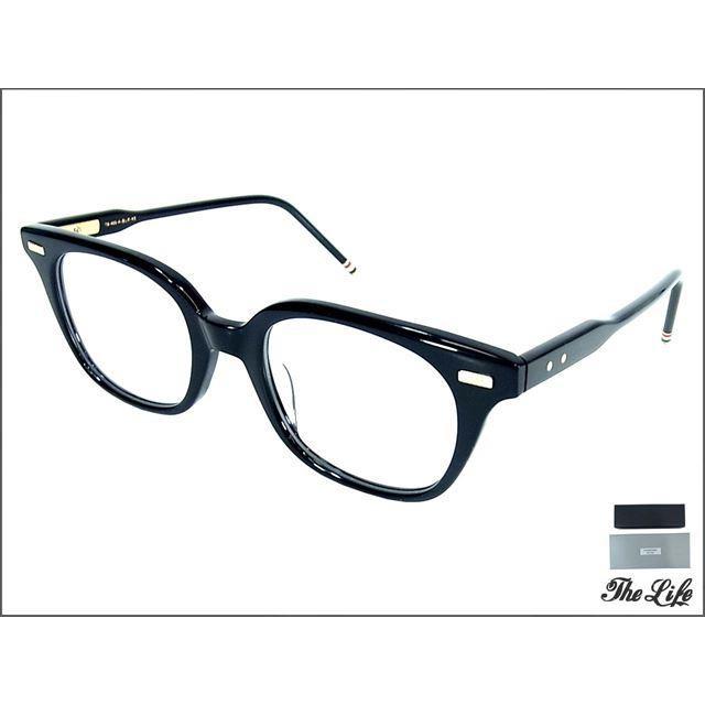 THOM BROWNE 中古 美品 BROWNトムブラウンTB-405-A-BLK-49眼鏡 