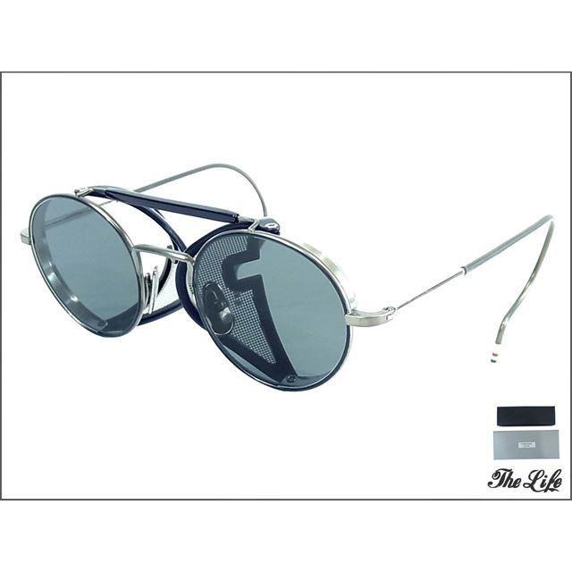 THOM BROWNE 中古 美品 BROWNトムブラウンTB-001-E-T-GUN-NAVY-48眼鏡 