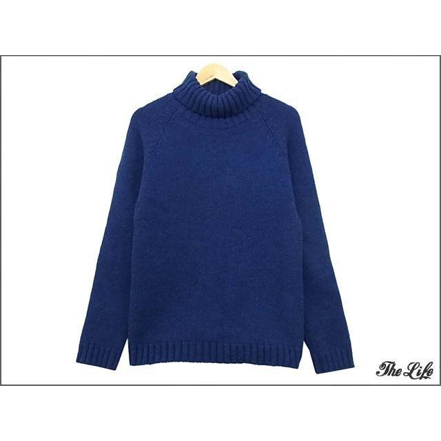 中古 NAISSANCEネサ―ンス タートルネックニットセーター/青M/14A-NSA 