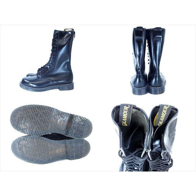 HYSTERIC GLAMOUR 中古 美品 GLAMOUR×GEORGE COX×CAUSE/14ホールブーツ 