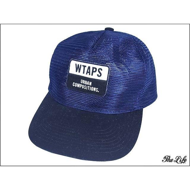 WTAPS 中古 WTAPSダブルタップス MILITA01メッシュキャップF/ネイビー 