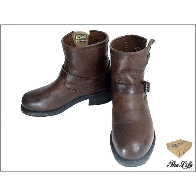 CHIPPEWA 中古 CHIPPEWAチペワ27873ショートエンジニアブーツ/茶/US8E 