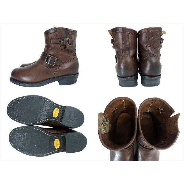 CHIPPEWA 中古 CHIPPEWAチペワ27873ショートエンジニアブーツ/茶/US8E 
