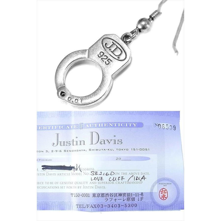 中古 Justin DavisジャスティンデイビスSEJ160手錠ピアス/ギャランティカード付属