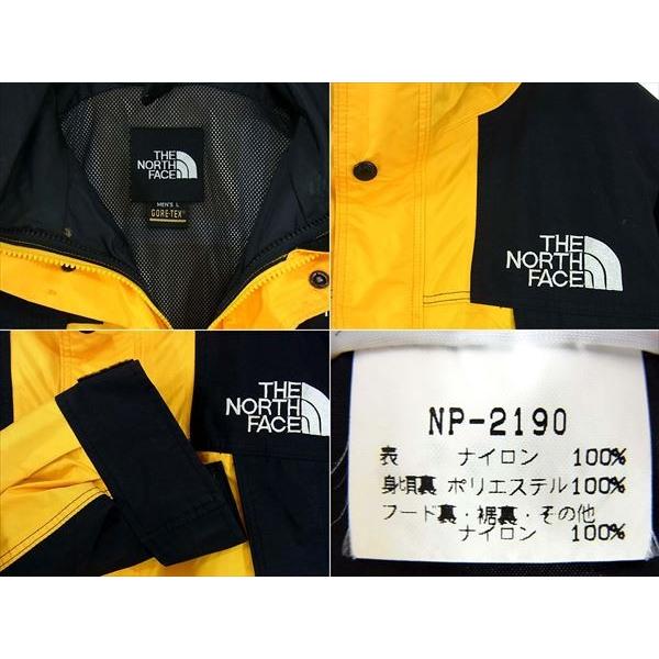 THE NORTH FACE 中古 ゴアテックス マウンテンパーカーL/黄黒 NP THE NORTH FACE 中古 ゴアテックス マウンテンパーカーL/黄黒 NP