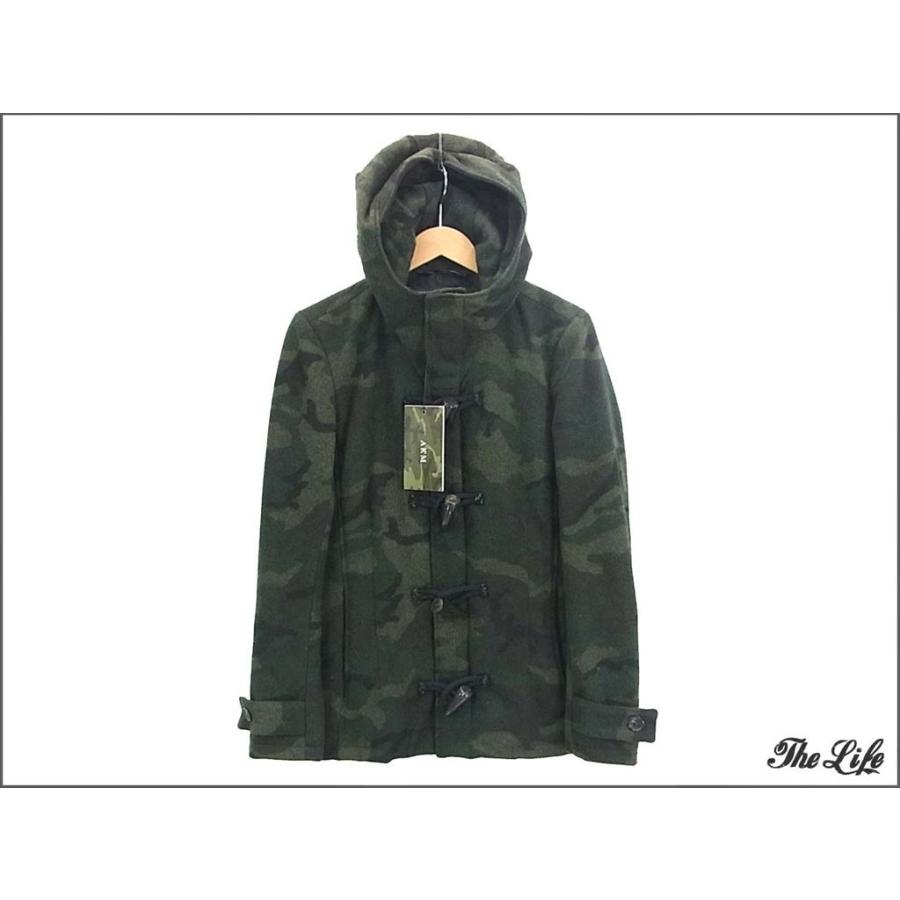 中古】/新古品 15AW AKM エイケイエム ショート ダッフルコート M カモ 