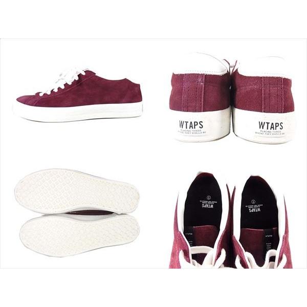 WTAPS 中古/新古品 15AW COURT LOW スニーカー S/バーガンディ 