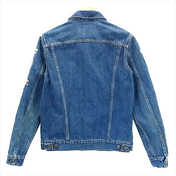 【美品】HYSTERIC GLAMOUR ヒステリックグラマー USED加工SロッカーズGジャン0263AB15 デニムジャケット インディゴブルー系 S 【中央店】｜brand-life｜03