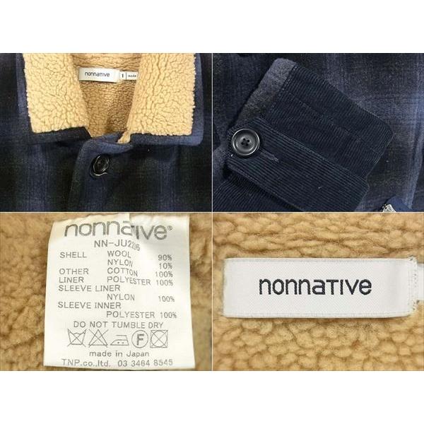 nonnative 【中古】nonnative ノンネイティブ チェック柄 LOGGER COAT 