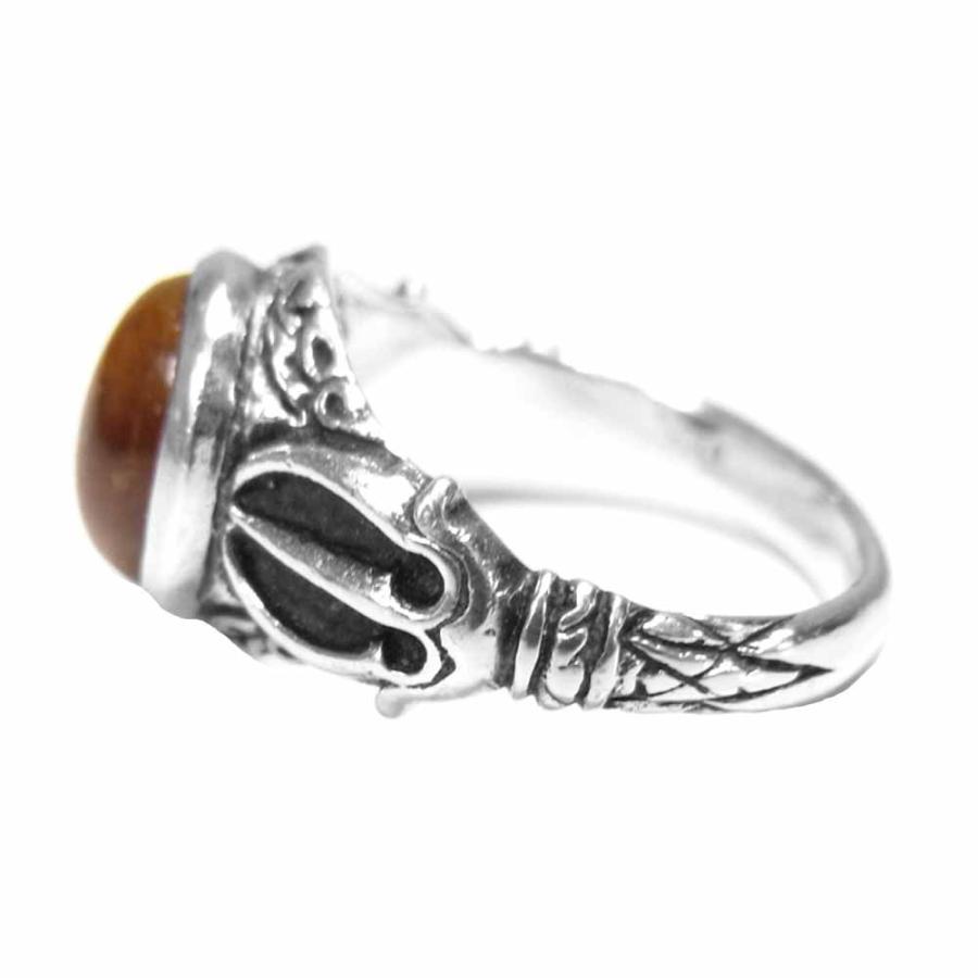 ZOCALO ソカロ DORJE STONE RING TIGER EYE ドージェ ストーンリング  