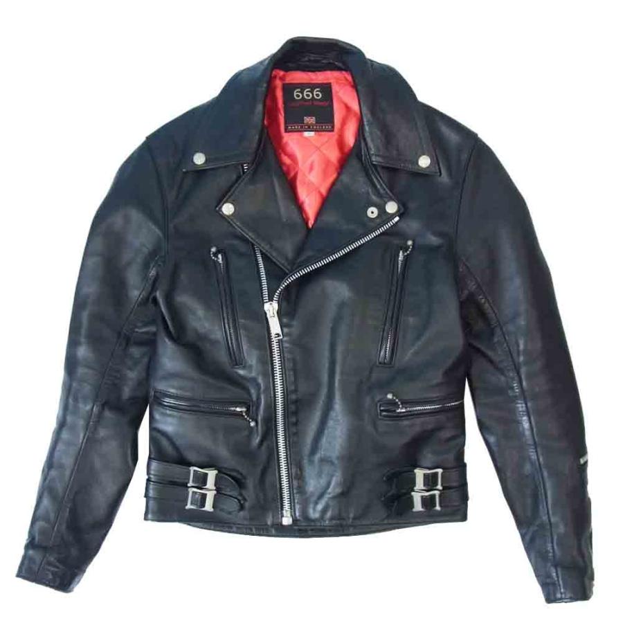 666 ライダース 34 ダブルライダースサイドベルト トリプルシックス英国製