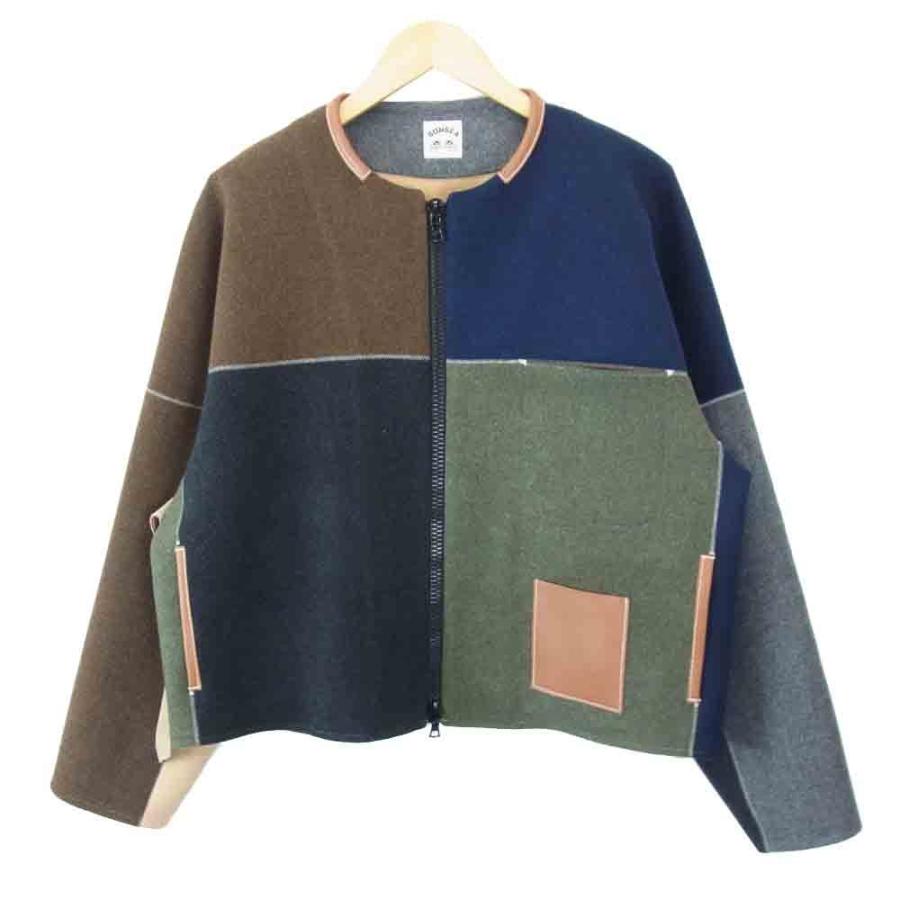 SUNSEA - SUNSEA 16AW デニムパッチ スウェット【グレー色 - ブルゾン 