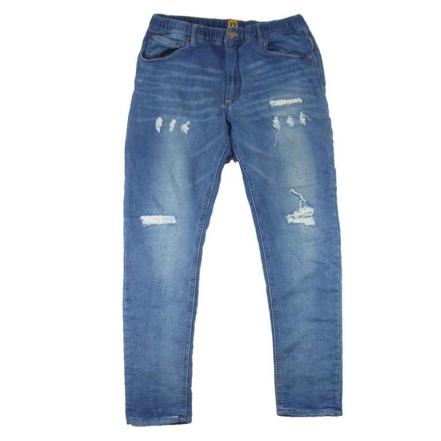 HUMAN MADE ダメージ リペア加工 リラックスデニムパンツ XL