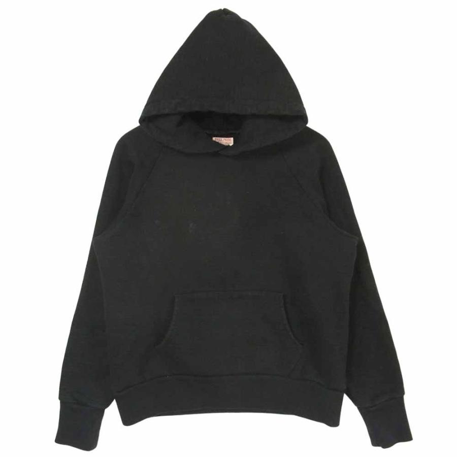 ジョーマッコイ JOE MCCOY BALL PARK ボールパーク プルオーバー スウェット パーカー コットン ブラック系 L【中古