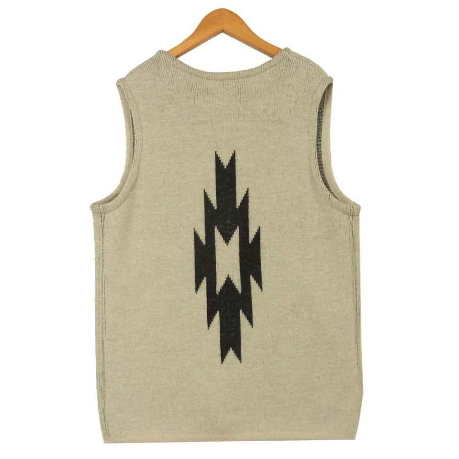 ウエストライド WEST RIDE チマヨ ニット ウール ベスト ライトグレー  