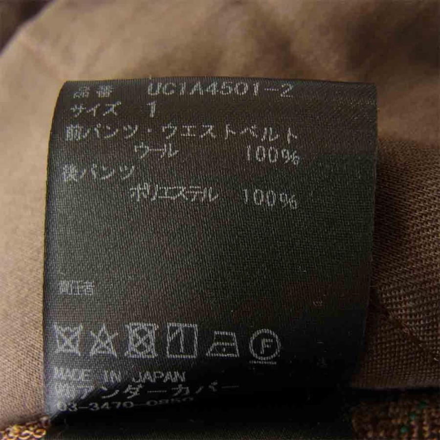 UNDERCOVER アンダーカバー 21SS UC1A4501-2 Wチェック前後異素材 ...